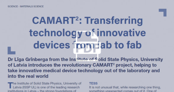 CAMART2: Transferring technology of innovative devices from lab to fab