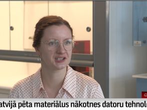 Scientist Katrīna Laganovska studies materials for future computer technologies