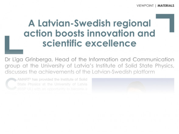 CAMART2 Latvian – Swedish regional action boosts innovation and scientific excellence 