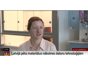 Scientist Katrīna Laganovska studies materials for future computer technologies